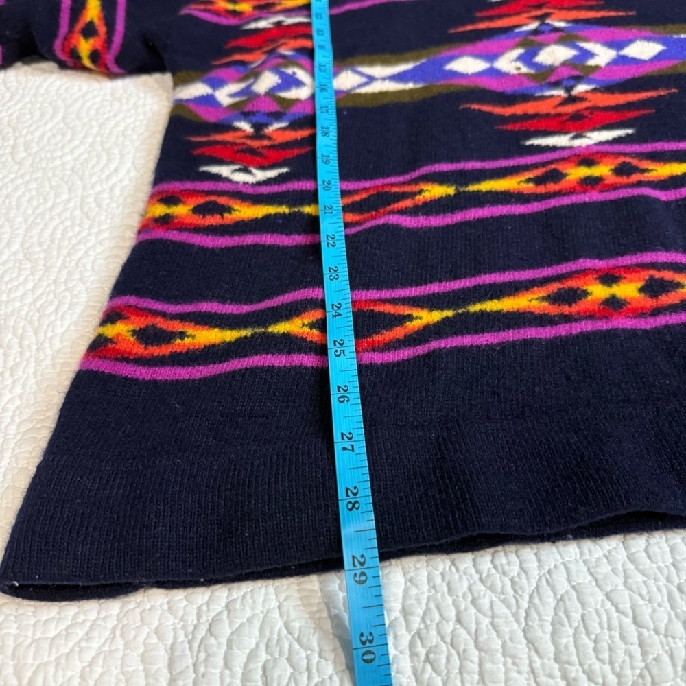 Vintage Tommy Hilfiger Classic Surplus Style Lambs Wool Aztec Medium Rare - Picture 6 of 9